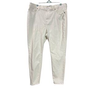 Everlane The High Rise Skinny Jean White Womens Size 34 Regular Cotton Blend